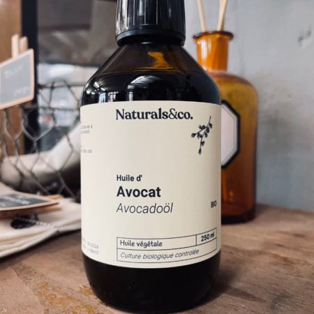 Huile d'Avocat BIO 250 ml - Ingrédient cosmétique maison - Phase huileuse - Naturals&co
