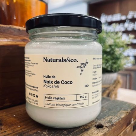 Huile de Coco BIO 150g - Ingrédient cosmétique maison - Phase huileuse - Naturals&co