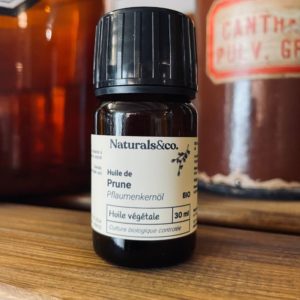 Huile de Prune BIO 30ml - Ingrédient cosmétique maison - Phase huileuse - Naturals&co