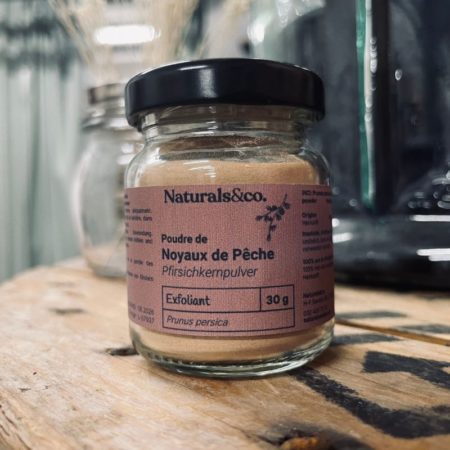 Poudre de Noyaux de Pêche - Exfoliant - Ingrédient cosmétique maison - Naturals&co