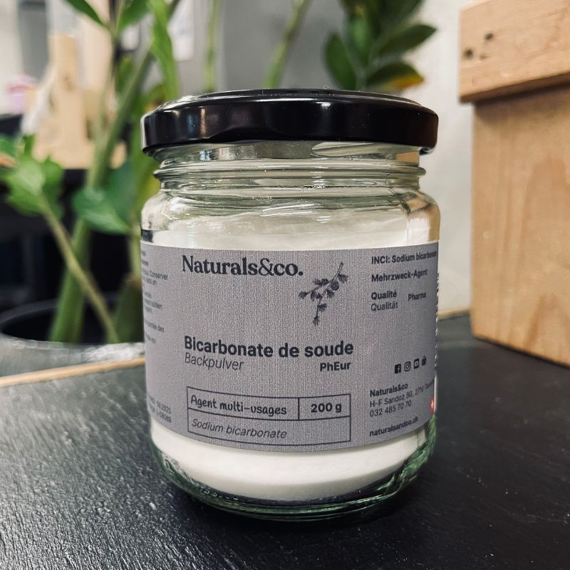 Bicarbonate de soude 200g - Principe actif - Ingrédient cosmétique maison - Naturals&co