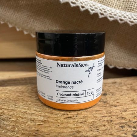 Colorant minéral orange nacré - Ingrédient cosmétique maison - Naturals&co