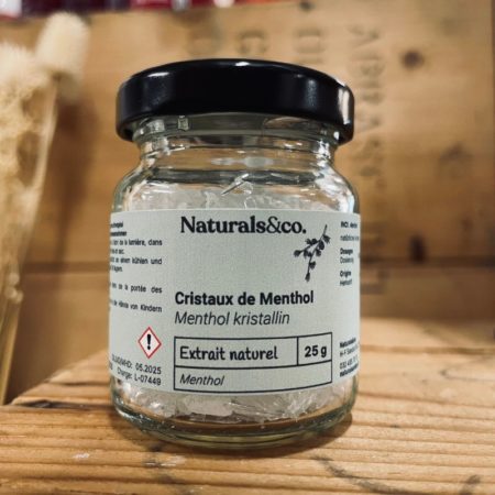 Cristaux de Menthol - Ingrédient cosmétique maison - Principe actif - Naturals&co