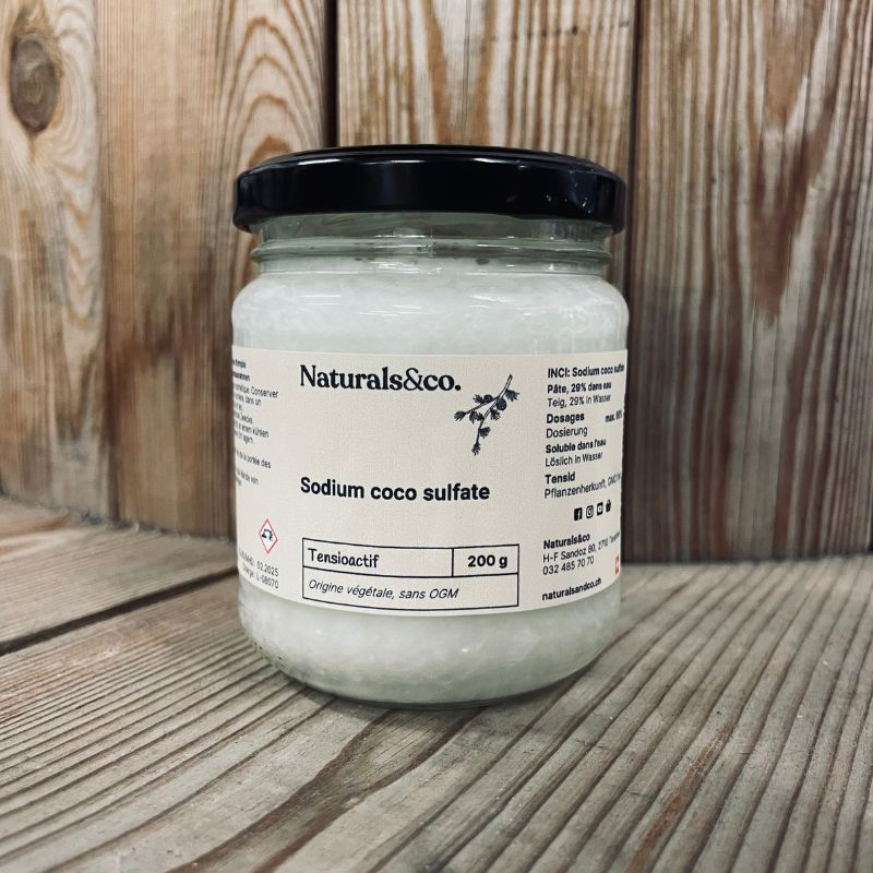 Sodium coco sulfate pâte (SCS) 200g - Ingrédient cosmétique maison - Tensioactif - Naturals&co