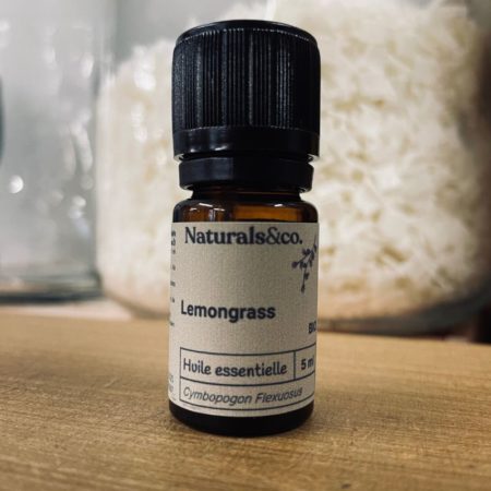 Huile essentielle de Lemongrass BIO - 5 ml - Ingrédient cosmétique maison - Parfum -Principe actif - Naturals&co