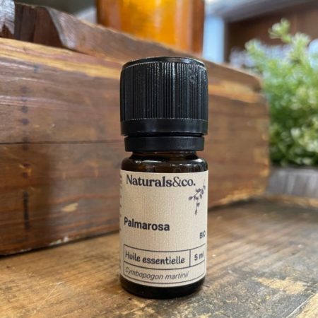 Huile essentielle de Palmarosa BIO - 5 ml - Ingrédient cosmétique maison - Parfum - Principe actif - Naturals&co