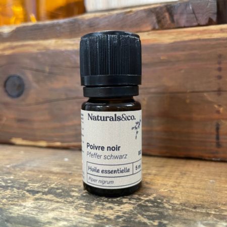 Huile essentielle de Poivre noir BIO - 5 ml - Ingrédient cosmétique maison - Parfum - Principe actif - Naturals&co