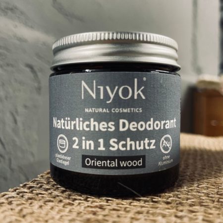 Déodorant crème anti-transpirant 2 en 1 - Oriental wood - Niyok - Cosmétique naturelle