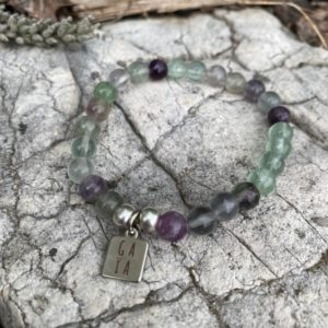 Bracelet Fluorite - Gaïa - Lithothérapie