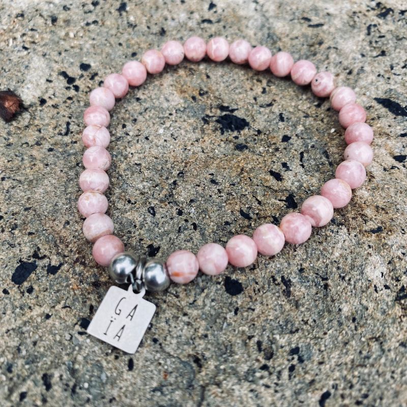 Bracelet Rhodochrosite - Gaïa - Lithothérapie