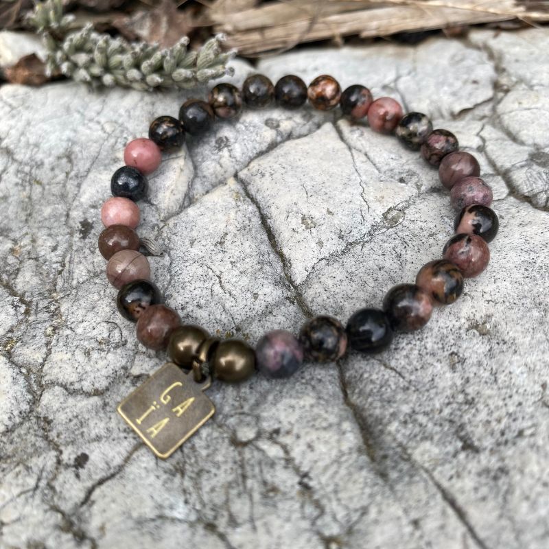 Bracelet Rhodonite - Gaïa - Lithothérapie