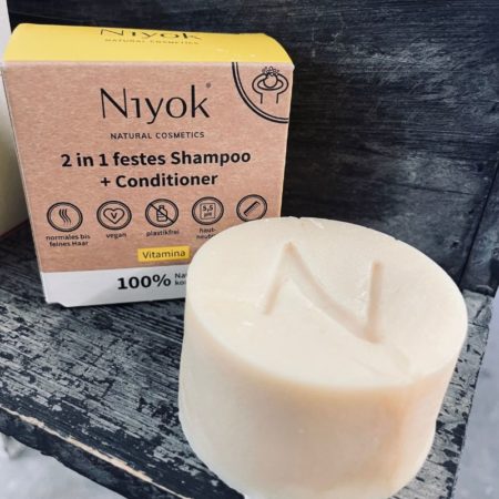 Shampoing solide + après-shampoing - 2 en 1 - Vitamina - Niyok - Cosmétique naturelle
