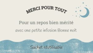 Sachet d'Infusion - Etiquette Bonne nuit - Naturals&co