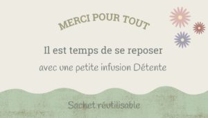 Sachet d'Infusion - Etiquette Détente - Naturals&co - Naturalsandco