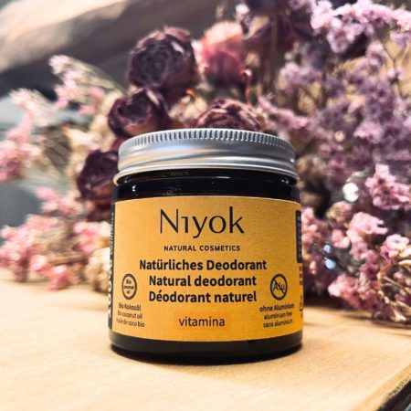 Déodorant crème anti-transpirant 2 en 1 - Vitamina - Niyok - Cosmétique naturelle