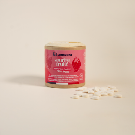 Dentifrice à croquer - sourire fruité pour enfant - Lamazuna - Cosmétique Naturelle - Naturals&co